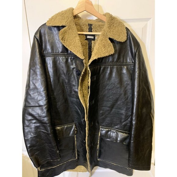 Altatensione Men’s Sz XL Winter Coat Button Jacket Pockets‎ Black - Picture 8 of 10